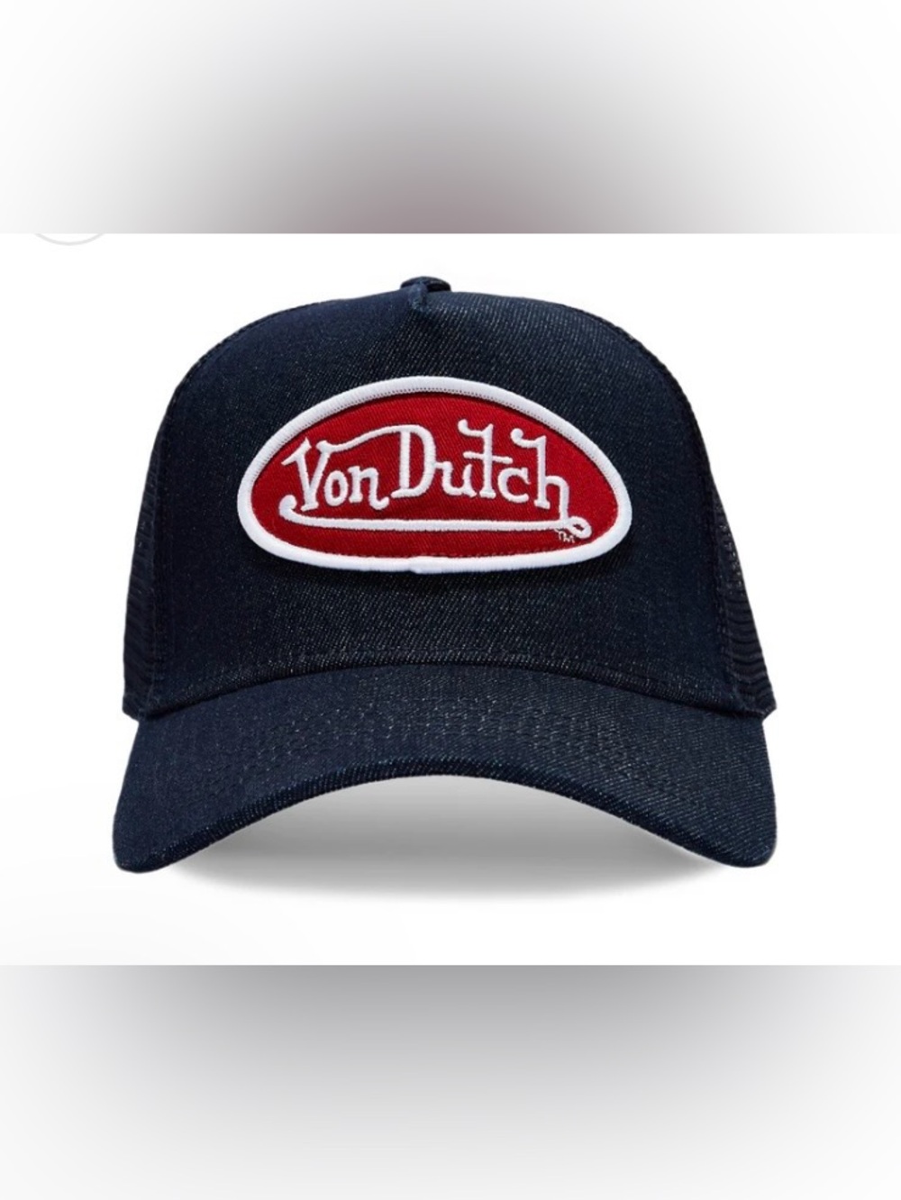 Von Dutch Navy Cap with Red Logo Patch. New with tags.  
#retro
#vondutch